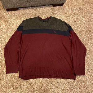 Men's U.S. Polo Association 100% Acrylic XL Striped Sweater